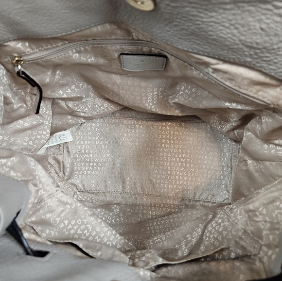 Kate‎ Spade Leila Pebble Leather Colorblock Light Pink & Black Backpack Women's - Picture 9 of 13